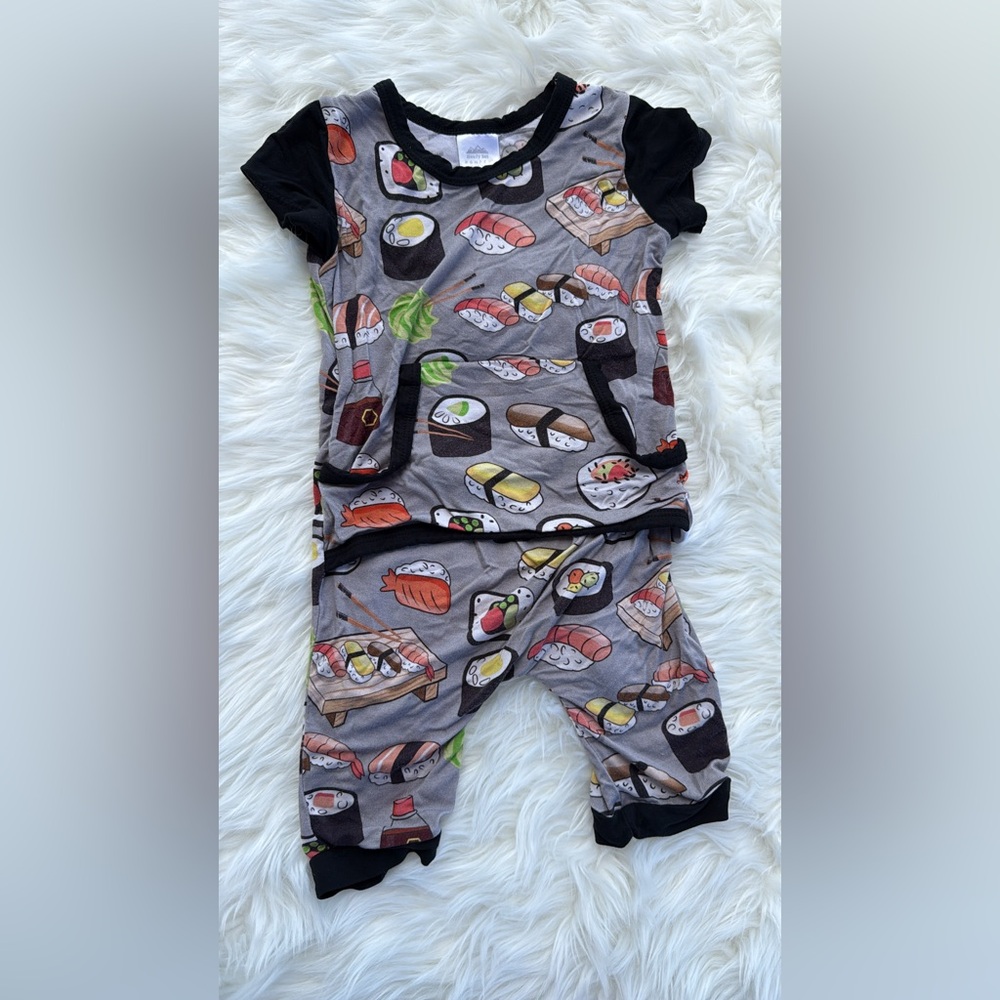 Sushi Print Pajama Set
